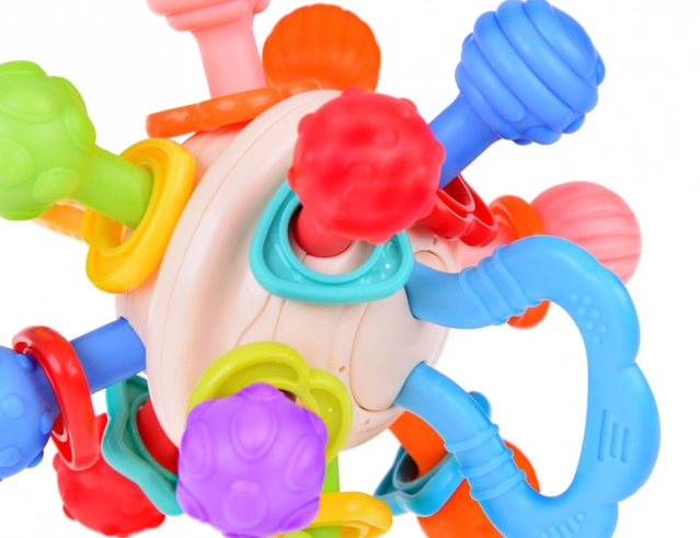 Huanger Premium Baby Rattle & Teether Grip Ball