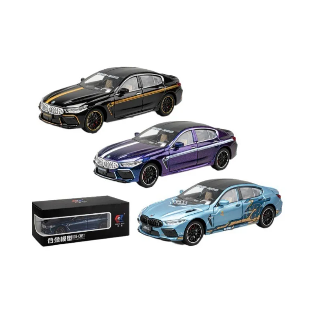 1:24 Diecast BMW M8 Manhrat Model Car