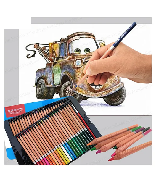 48Pcs Water Color Pencils Set With Tin Box