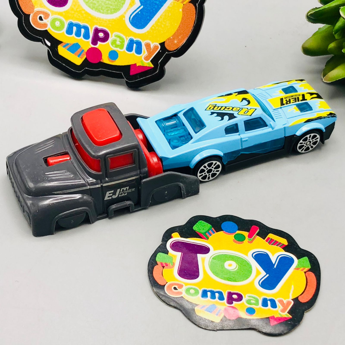 10Pcs Mini Inertial Cars With Launcher - Assortment