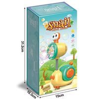Rechargeable Snail Colorful Bubble Machine
