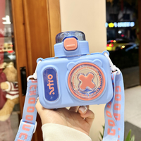 600ml Premium Camera Design Kids Water Bottle - Blue