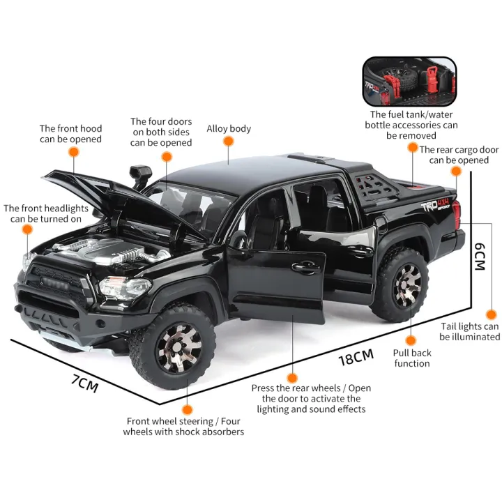 1:32 Diecast Toyota Tacoma Hilux Rocco Revo/Tundra Model