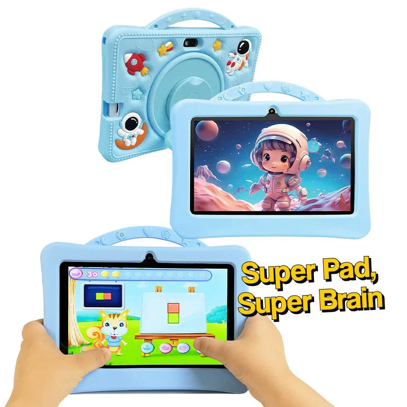 7 Inch Android Kids Learning Tablet - Blue
