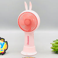 7* Inches Rechargeable Rabbit Ear Handheld Fan