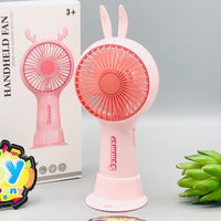7* Inches Rechargeable Rabbit Ear Handheld Fan