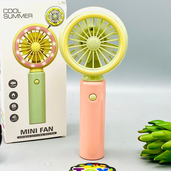 7" Rechargeable Cooling Fan With LED Lights