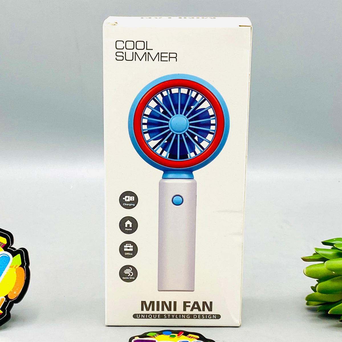 7" Rechargeable Cooling Fan With LED Lights