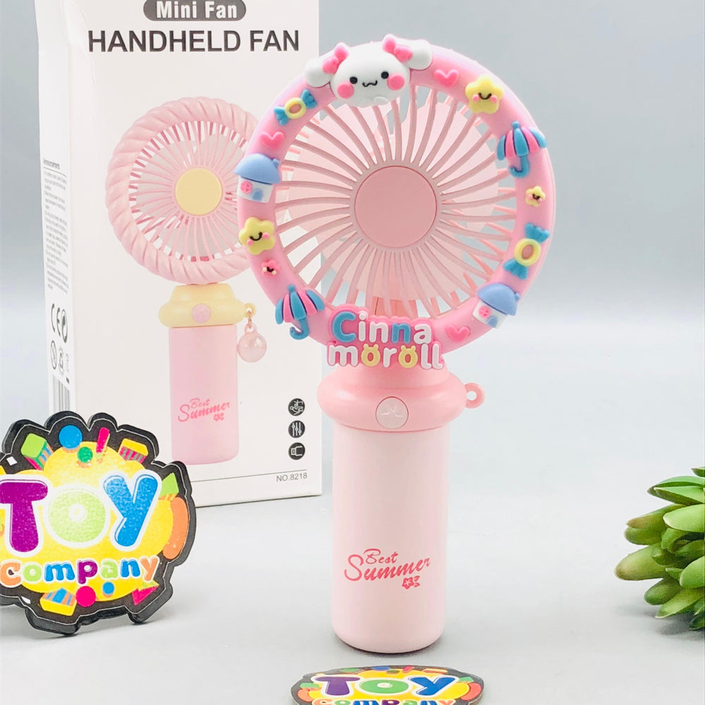 7" Rechargeable Cute Cinnamoroll Handheld Cooling Fan