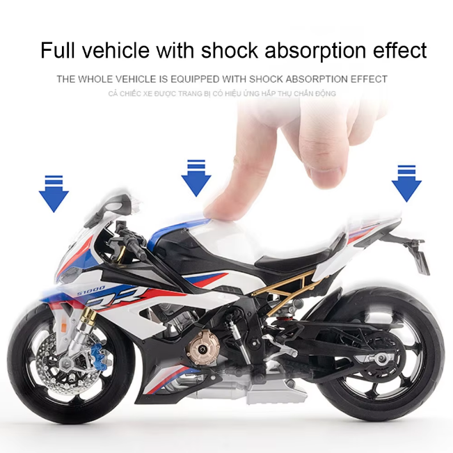 1:9 Diecast BMW S1000RR Model Bike