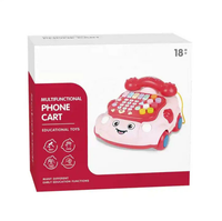 Kids Multi-functional Pull Along Musical Telephone