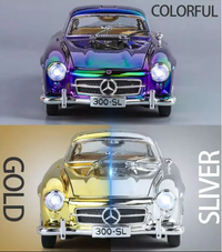 1:24 Diecast Classic Benz 300SL Crystal Color Model Car