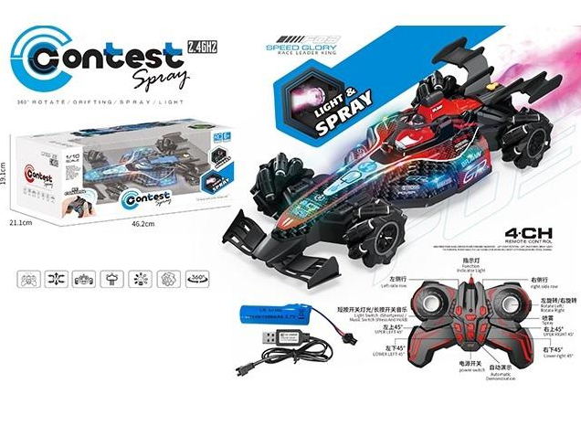 1:10 RC 2.4GHz F1 Contest Spray Drift Car