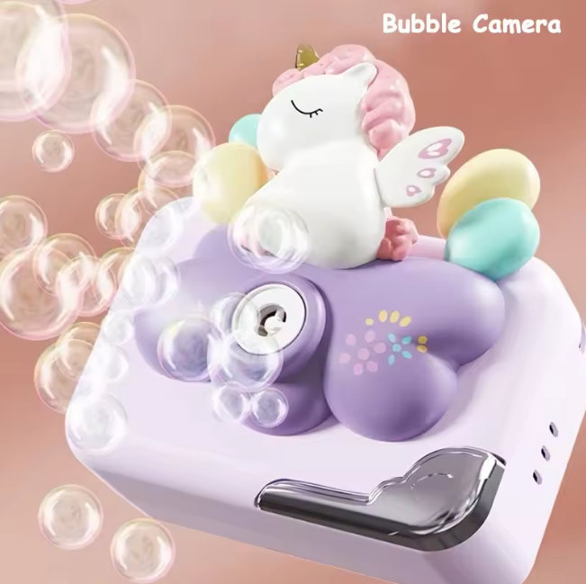 Kids Dream Unicorn Colorful Bubble Camera