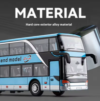 1:30 Diecast Double Decker Bus Model