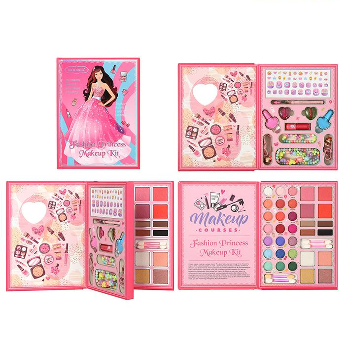 48Pcs Realistic Princess Book Shape Makeup Kit
