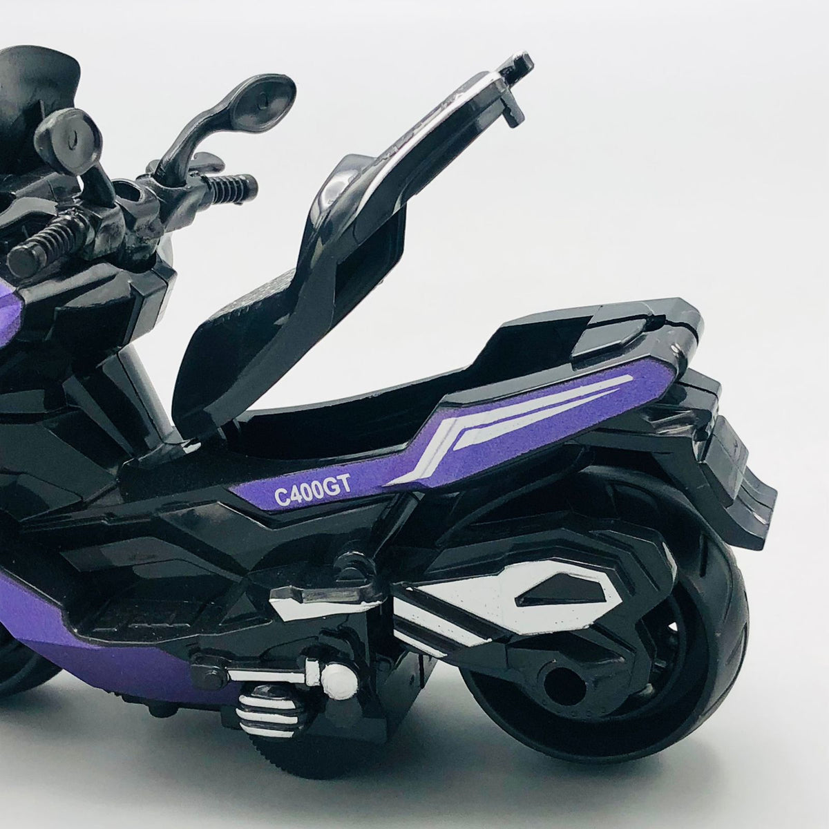 1Pc ABS Inertial Mini Police Bike C400GT Model
