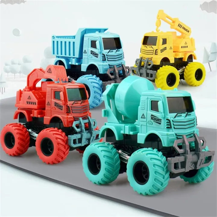 1Pc ABS Inertial Engineering Stunt Truck - Assortment