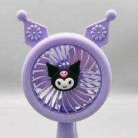 Rechargeable Mini Kuromi Themed Three Speed Fan