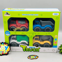 4Pcs Mini Inertial Engineering Trucks
