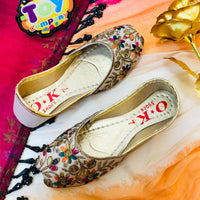 Hand-Made Multani Khussa For Girls - Multi Skin