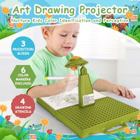 DIY Creative Dinosaur Projection & Puzzle Board With Storage Box