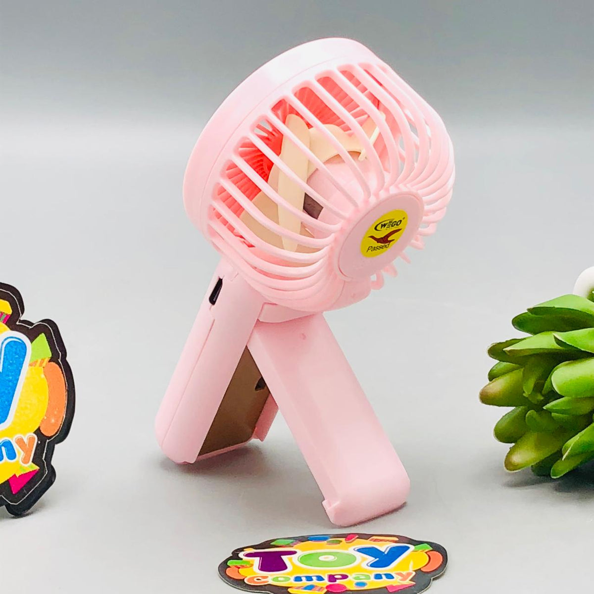 Mini Handheld Fan With Deploy-able Support