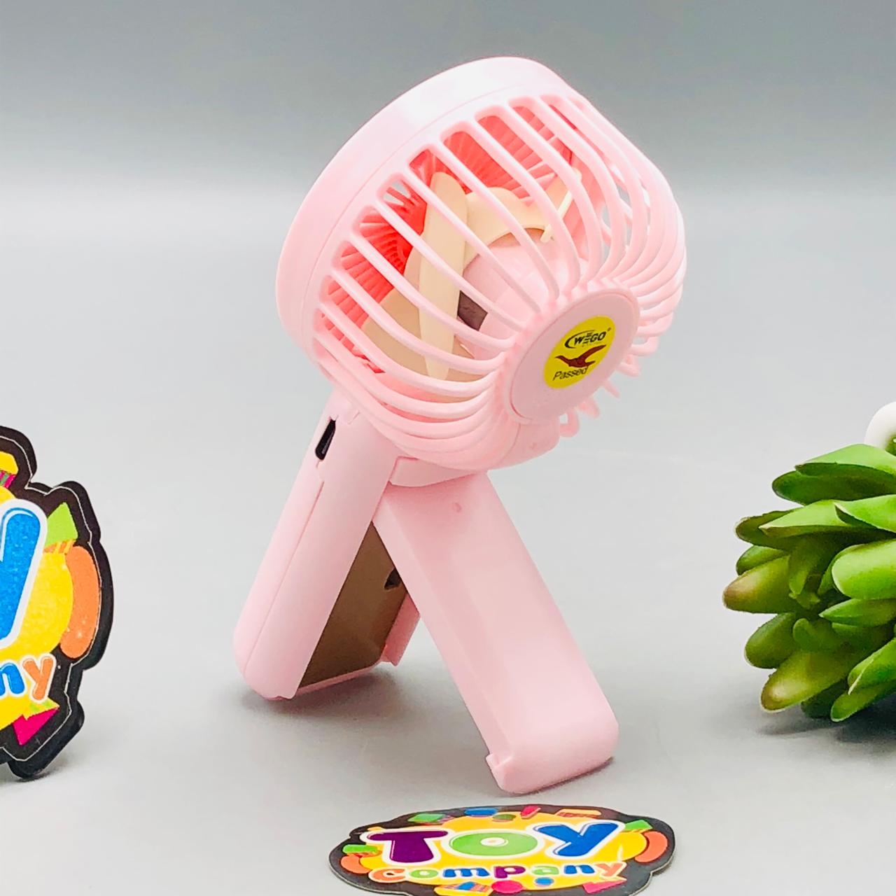 Mini Handheld Fan With Deploy-able Support