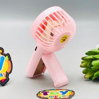 Mini Handheld Fan With Deploy-able Support