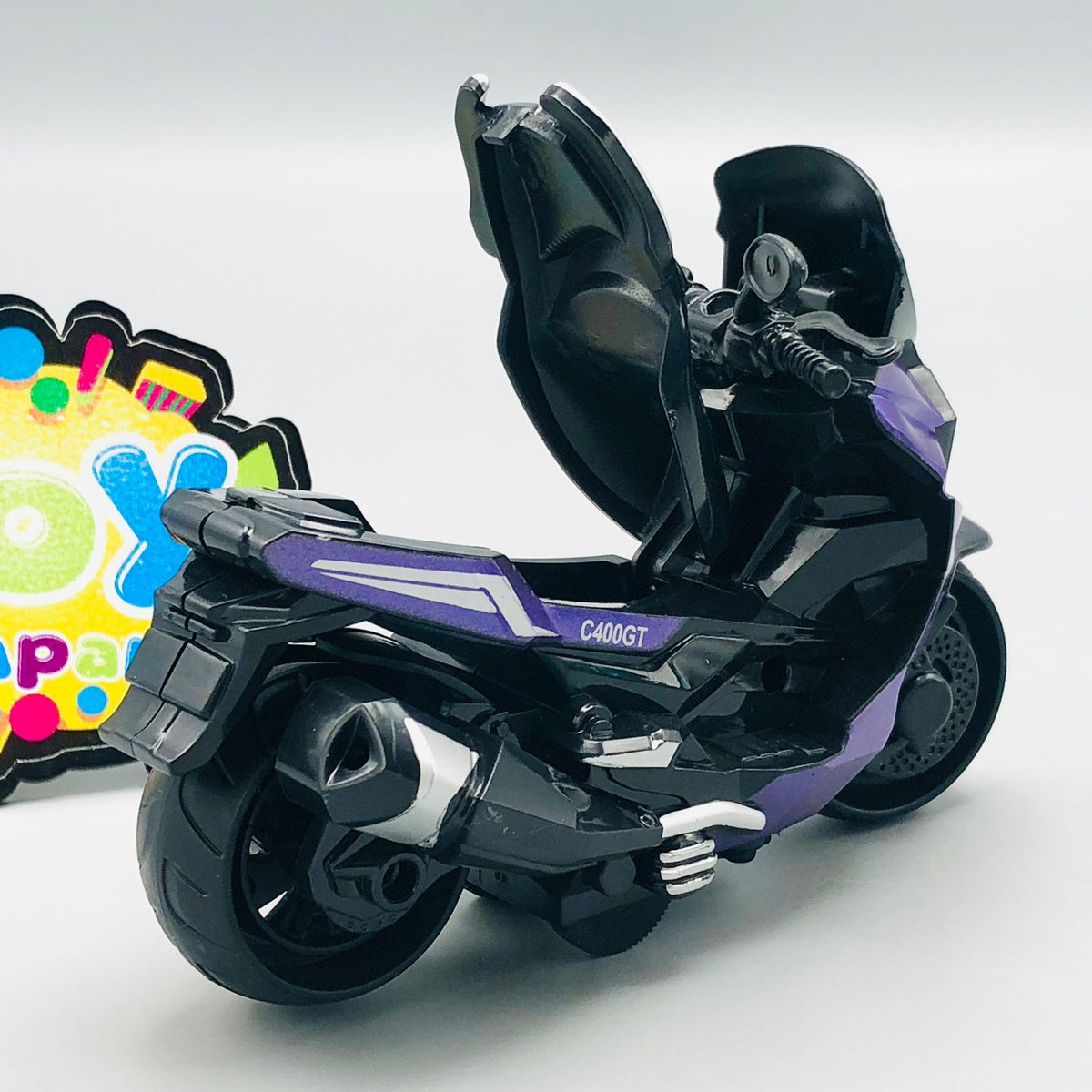 1Pc ABS Inertial Mini Police Bike C400GT Model