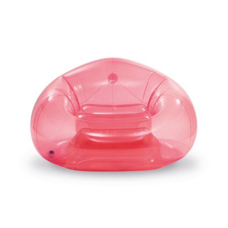 INTEX Transparent Pink Beanless Bag Chair 127x137x74cm