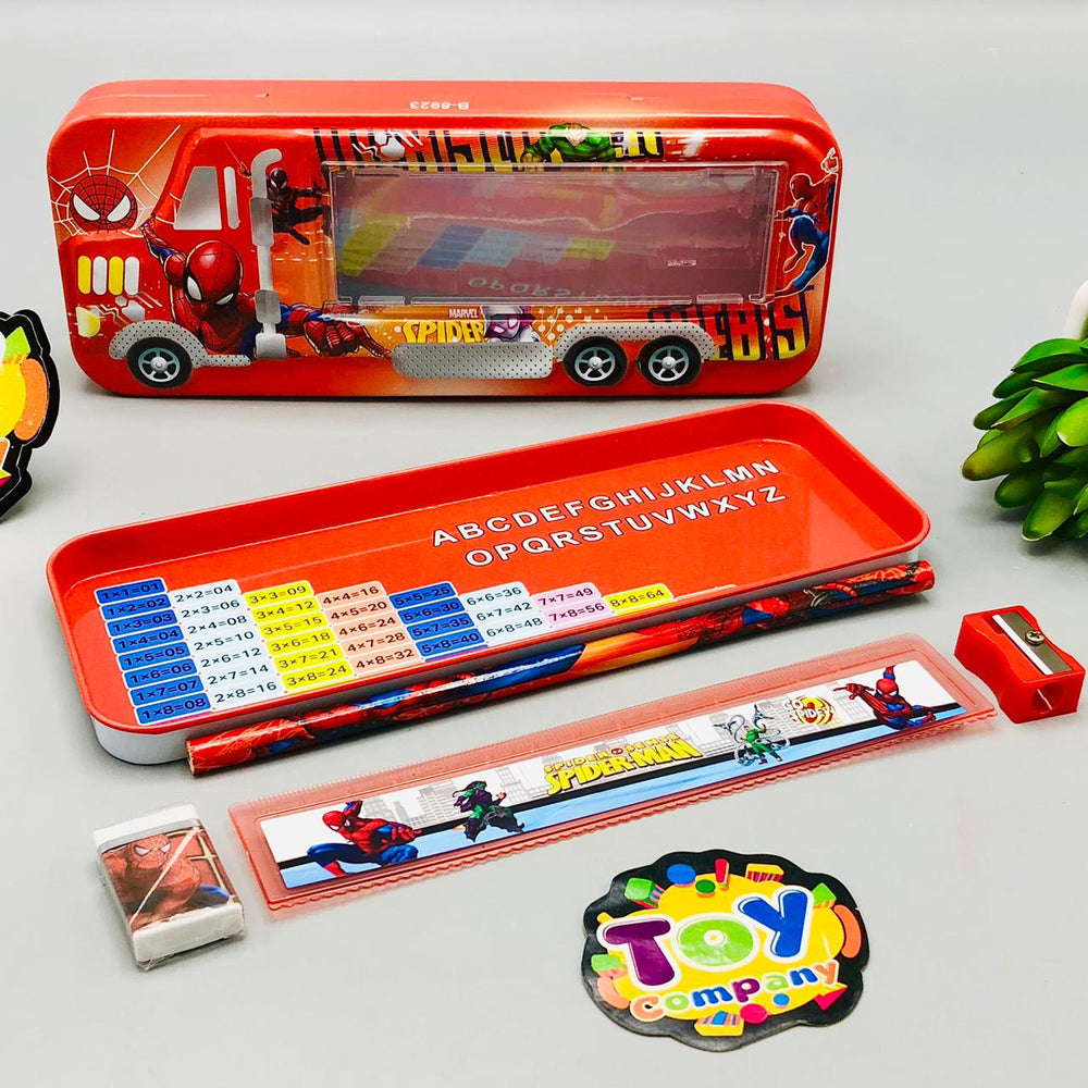 6Pcs Tin Geometry Box For Boys - Assortment