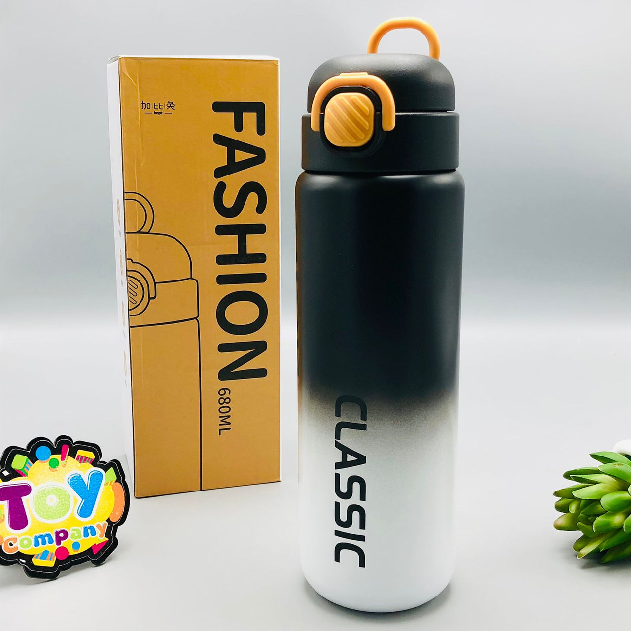 680ml Classic Dual Color Stainless Steel Water Bottle