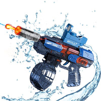 Electric SMG Water Shooting Gun With Colorful Light Silencer
