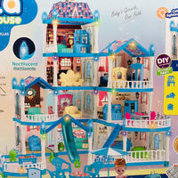 275Pcs DIY  Dream Villa Luxury Doll House