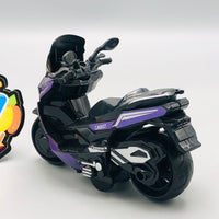 1Pc ABS Inertial Mini Police Bike C400GT Model