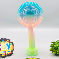 Rechargeable Colorful Desktop Fan With Lights