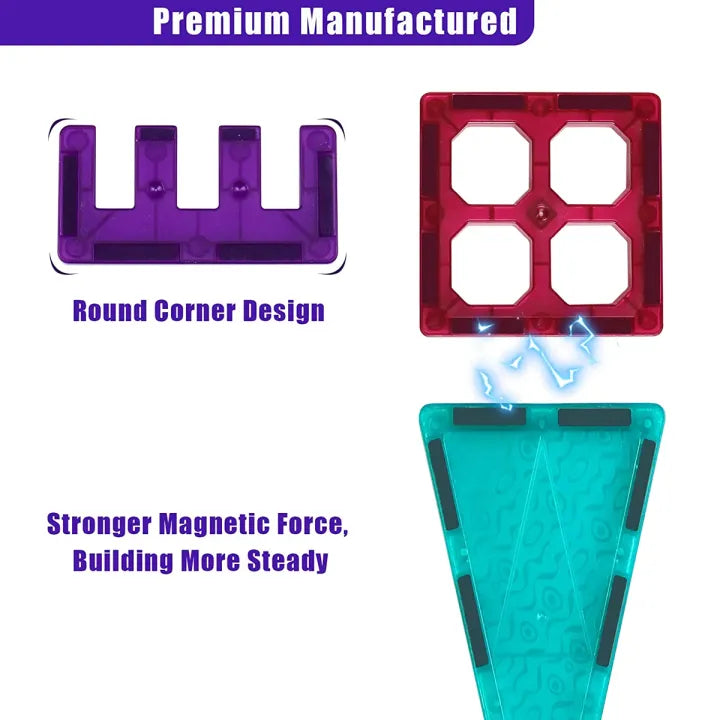 32Pcs DIY MagneticTiles Building Blocks
