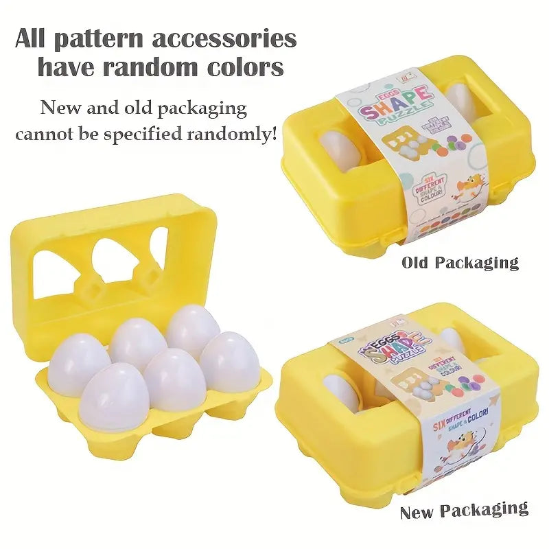 6Pcs Match Smart Egg Puzzle Toy