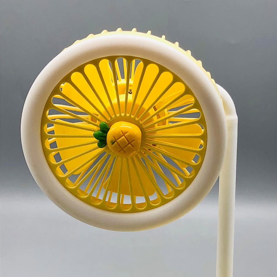 Rechargeable Fruit Design Desktop Fan With Light