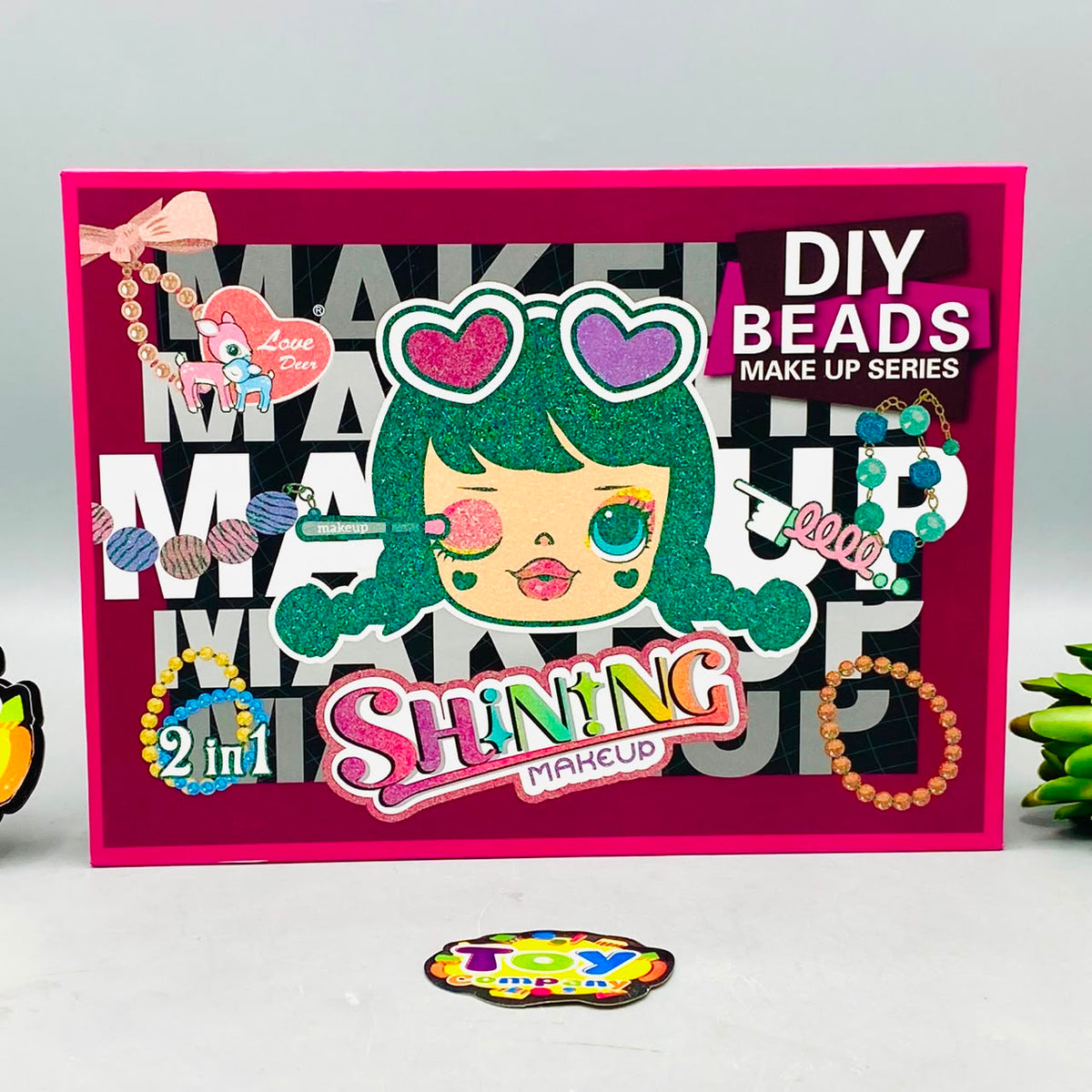 2in1 Shinning DIY Beads & Makeup Kit