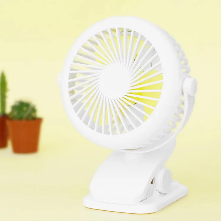 Rechargeable Mini Slim Table Clamp Fan