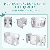 Thumbnail for 5in1 Baby Play Bed Convertible Crib