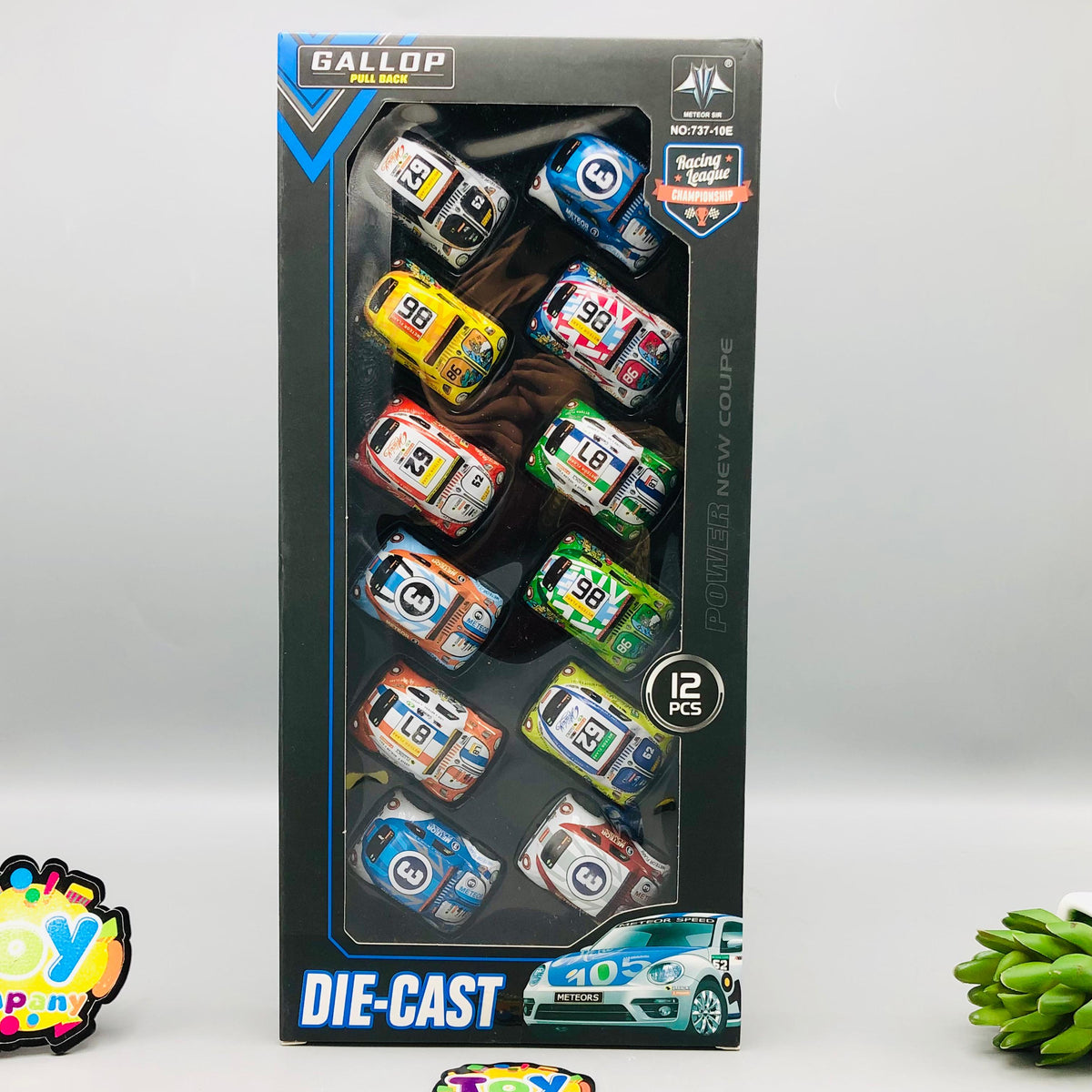 12Pcs Mini Alloy Pullback Racing Cars Set
