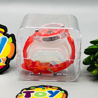 Iron-man Themed Lighting Watch With Acrylic Box