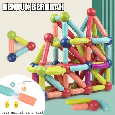 42Pcs Magnetic Puzzle Sticks Set