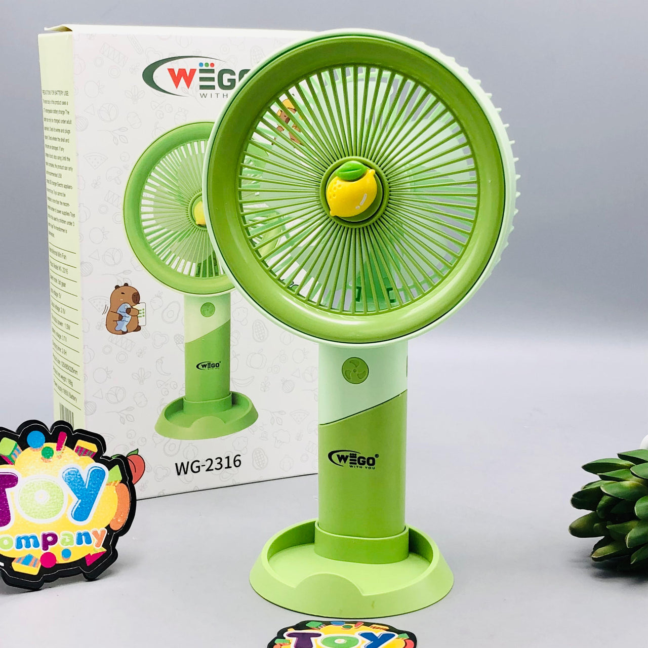 8.5" Rechargeable Fruit Theme Desktop Fan