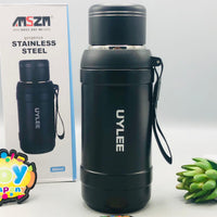 800ml Stainless Steel Sports Water Bottle - Black