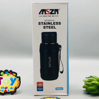 800ml Stainless Steel Sports Water Bottle - Black