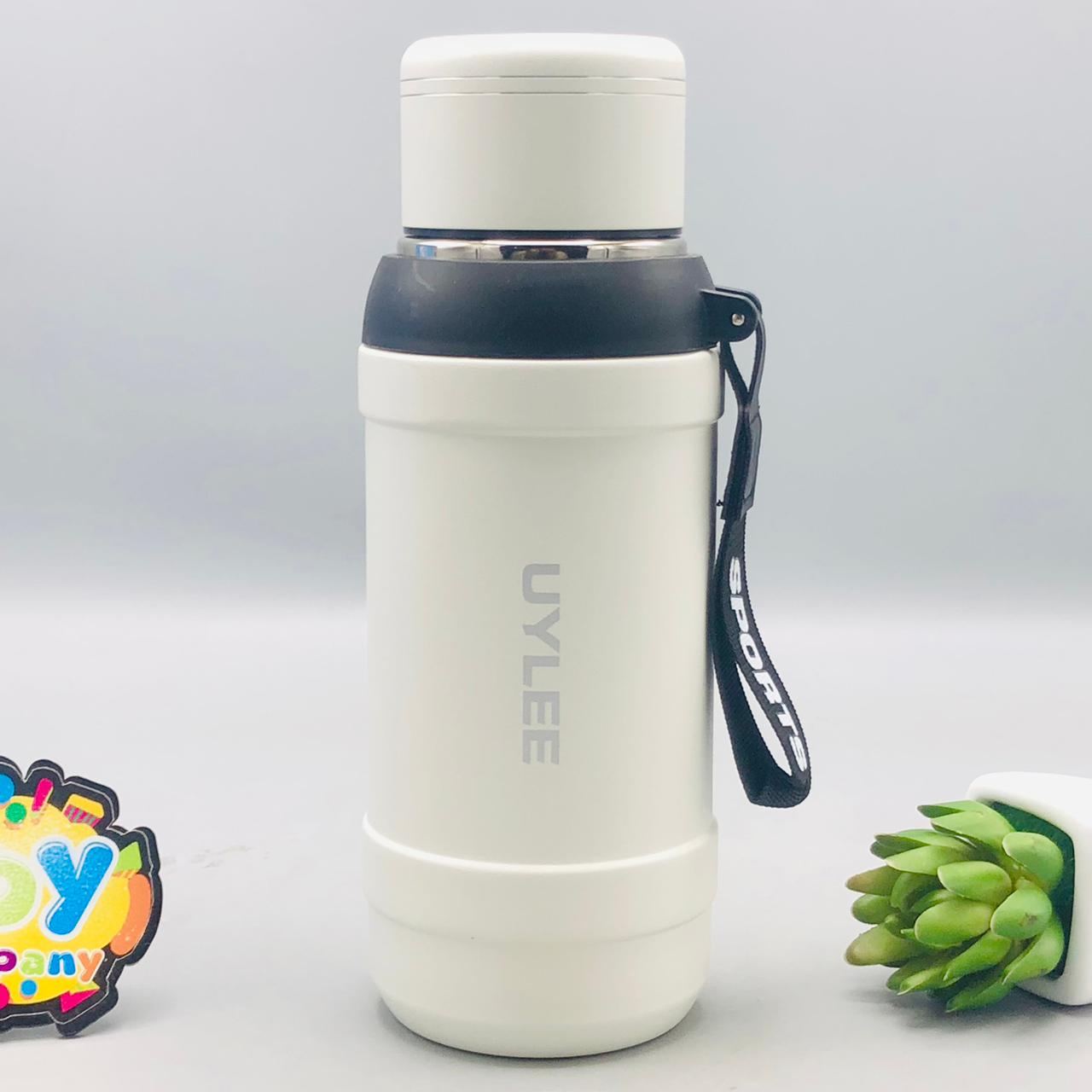800ml Stainless Steel Sports Water Bottle - White